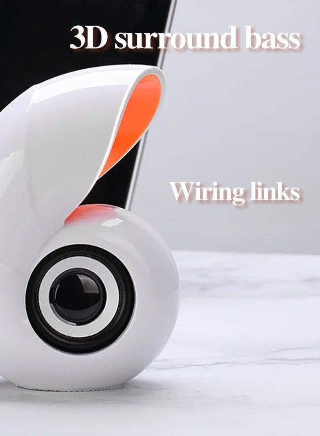 مكبر صوت صغير لطيف على شكل محارة USB، مناسب لمكبرات الصوت الصغيرة على أجهزة الكمبيوتر وأجهزة الكمبيوتر المكتبية وأجهزة الكمبيوتر المحمولة - Image 2